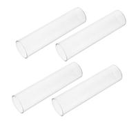 Sosoport Support pour Fleurs en Tube à Essai Verre Transparent, Lot De 4 Vases Hydroponiques Grand Format, Décor Minimaliste Intérieur, Station De Propagation Végétale pour Maison Et Bureau
