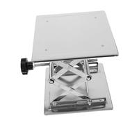 Sosoport Table de Levage Manuelle Acier Inoxydable Plateforme Élévatrice à Ciseaux pour Laboratoire Réglage Précis Hauteur Support Stable pour Équipements Sensibles