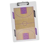 Sosoport Tableau D'entraînement De Basket-Ball Magnétique 1pc Portable en PVC Pratique pour Entraîneurs Compétitions Livret De Jeu De Basket-Ball