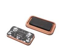 Sosoport Tampons Encreurs Noirs pour Tampons en Caoutchouc avec Boîte en Fer Vintage, Encre Pigmentée Résistante la Décoloration, Set Portable Loisirs Créatifs, Scrapbooking et Activités