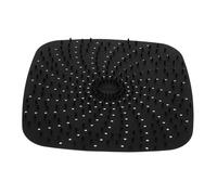Sosoport Tapis Silicone Perforé Réutilisable pour Friteuse Air Chaud Carré Antiadésif Accessoire Cuisine Multifonction