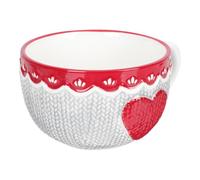 Sosoport Tasse à Café en Céramique Motif Cœur en Relief, Grosse Capacité, Couleur Blanche, Mug Petit-déjeuner 1 Pièce, pour Maison, Bureau et Pause Thé