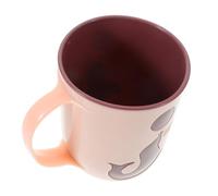 Sosoport tasse de rince-bouche tasses de brosse à dents tasses de salle de bain tasse de brosse à dents avec poignée porte-brosse à dents salle de bain tasse de brossage gobelets pp rose