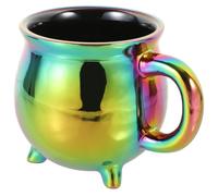 Sosoport Tasse en Céramique Style Chaudron Sorcière 450ml pour Café et Chocolat Chaud, Design Élégant et Délicat pour Halloween ou Restaurant