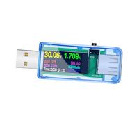 Sosoport Testeur USB Numérique Écran LCD Couleur Voltmètre USB-C Wattmètre USB pour Mesure de Tension Courant et Puissance et Batteries Externes pour Usage Polyvalent