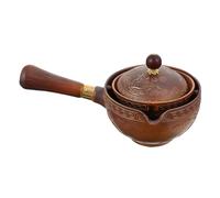 Sosoport Théière Céramique Portable avec Filtre Résistance Thermique Infusion Pure Thé Bouilloire pour Usage Domestique et Camping