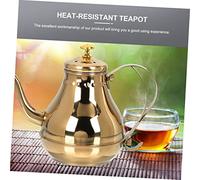 Sosoport Théière Inox Capacité avec Infuseur Intégré Bouilloire Portable pour Lait Thé et Restaurant Design Pratique et
