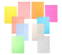 Sosoport Thermorétractables Matériau Résistant Après Rétrécissement 10 Feuilles pour Porte-clés Multicolores 10 Pièces pour Loisirs Créatifs et Bricolage