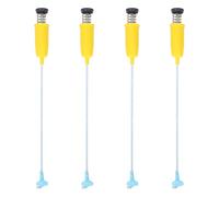 Sosoport Tige Stabilisatrice de Lave-linge 4 Pièces Jaune 51 Cm, Kit de Barre Suspendre Anti-vibrations pour Machine à Laver, Accessoire de Rechange pour Améliorer la Stabilité et Réduire