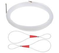 Sosoport Tire-Câbles en Nylon 3 MM 5 Mètres avec 2 Clips Câbles Outil de Tirage pour Câbles Électriques Muraux Guide-Fil Flexible pour Électricien Accessoire Pratique pour Installation