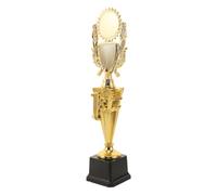 Sosoport Trophée en Plastique Doré Premier Prix, Quatre Piliers, Base | Pp Plastique, Finition Vive, Structure Stable, Entretien Facile, pour Tournois Sportifs et Fête Trophée