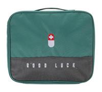 Sosoport Trousse de rangement pour en tissu Oxford imperméable vert à grande capacité avec séparation multi-grilles pour voyage en extérieur et école
