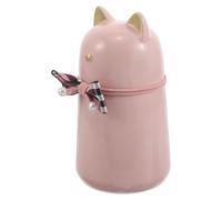 Sosoport Urne Funéraire en Céramique Rose pour Chat et Chien Mini Urne Souvenir pour Cendres Coffret Décoratif avec Motif Chat Noeud Légère et Compacte pour Animaux de Couleur Aléatoire