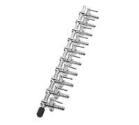 Sosoport Vanne de Contrôle Air pour Aquarium Répartiteur Air Métallique Distributeur de Tube Aération Vanne Multiple pour Collecteur Aquarium