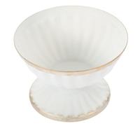 Sosoport Vase à Fleurs en Métal Vintage Rond Base Stable et Surface Lisse, Pot de Rangement Décoratif pour Fleurs Fraîches, pour Table et Jardin