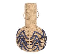 Sosoport Vase Corde Tressée Panier De Centre De Table De Campagne Vase Décoratif pour Fleurs Séchées