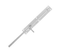 Sosoport Verrou à Coulisse en Acier Inoxydable Épais 385 CM Loquet de Porte de Grange Robuste Tringle de Portail pour Porte-Fenêtre Serrure de Porte à Fixation au Sol Quincaillerie de