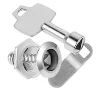 Sosoport Verrou Poubelle Extérieur Fer Robuste de Serrures à Fente Triangulaire pour Bac à Déchets Compatible Poubelles Cuisine et Bureau Sécurité Renforcée pour Zones Résidentielles et