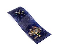 Sospiri Venezia Horloge Murale Verre Murano Mécanisme Silencieux Décoré Murrines et Feuille Or Idée Cadeau Fabriqué à la Main Made in Italy (10x30)