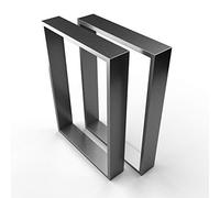 sossai® Design XXL Pied de Table en Profilés d'Acier TKK3 | 2 pièces | couleur anthracite | Largeur 50 cm x hauteur 72 cm | style industriel