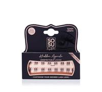 SOSU Cosmetics Hidden Agenda Recharge 12 mm - Cils en grappe doux et légers pour un look naturel - Réutilisable et facile à appliquer