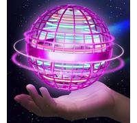 Sosuy 2026 Boule Volante Lumineuse Noel Jouet Garcon, Magique Flying Boomerang Balle Qui Revient Mini Floating Ball Drone Jeux Exterieur Christmas Cadeau pour Garcon Fille Enfant Ado 6 7 8 9 10+ Rose