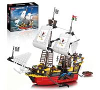 Sosuy Blocs De Construction Navire Pirate, Bateau Pirate Redbeard's Revenge Jouets Garçons 8+, Modèle Navette Fusée Moteur Jet, Cadeaux Noel Anniversaire Garçons Enfants Filles Ados Adultes 928 PCS