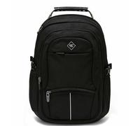 Sotala Aoking Sac à dos d'écolier, de loisirs, de sport, de randonnée, voyage, université, travail, école, avec compartiment pour ordinateur portable de 15,6", imperméable, 22 l, noir, pour homme et