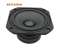 SOTAMIA-Haut-parleur de caisson de basses de milieu de gamme,haut-parleur de basse mort,haut-parleur de bassin en papier de laine,mise à niveau du caisson de basses,8 ohms,80W,4 pouces,1PC
