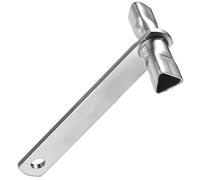 Sotbnna Clé Triangulaire M12 en Métal Galvanisé pour Poteaux et Barrières e service M12 pour bornes, potelets et barrières compatibles, avec prise large et profondeur de tête de 20 mm