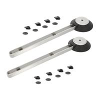 SOTECH 1 kit Rallonge de table / Ferrure pivotante SWING 360° rotation acier inoxydable SS304 adaptée aux pieds jusqu'à Ø 60 mm