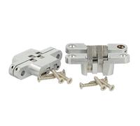 SOTECH 1 paire de charnières à mortaiser VICI 60 x 13 mm Angle d'ouverture 180° Charnière de porte avec bras en inox, charnière à encastrer à visser