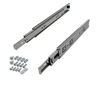 SOTECH 1 paire de Coulisse à sortie totale KV-35-H45-L300-NF-MS 300 mm version standard, charge admissible 35 kg, glissière de tiroir avec kit de visserie