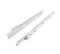 SOTECH 1 paire de coulisses à extension partielle RT3-30-B12,5-L450-NF Longueur 450 mm Roulement à galets blanc revêtu de poudre