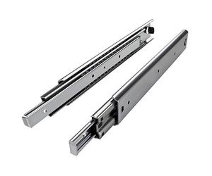 SOTECH 1 paire de coulisses à sortie totale 118596 Hauteur 53,4 mm, longueur 1300 mm Glissière de tiroir avec capacité de charge de 85 Kg