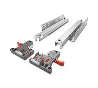 SOTECH 1 paire de coulisses de tiroir à sortie totale pour tiroir en bois UV2-30-K3D-L500-SC FullSlide avec réglage 3D 500 mm SoftClose Capacité de charge jusqu'à 30Kg