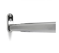 SOTECH 1 pièce Barre télescopique tube d'armoire réglable ovale acier chromé Longueur : 400 - 600 mm