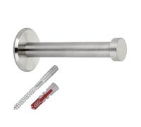 SOTECH 1 pièce patère TALEA avec véritable plaque en acier inoxydable massif avec matériel de montage Ø 10/15 mm longueur 70 mm longueur totale 73 mm crochet mural porte-serviettes