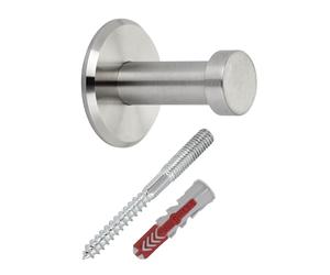 SOTECH 1 pièce patère TALEA avec véritable plaque en acier inoxydable massif avec matériel de montage Ø 10/15 mm longueur 30 mm longueur totale 33 mm crochet mural porte-serviettes