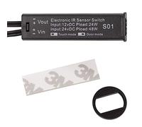 SOTECH 1 x Mini Détecteurs Encastrables SO1 Noir Commutation avec Mouvement | de Porte ou de Mains, Distance de Commutation 3 - 5 cm