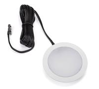 SOTECH 1 x Spot encastré LED Giulia pour meuble Ultraslim / 12V / 3W / Blanc froid - 6000K / 65 x 12 mm / Boîtier blanc