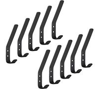 SOTECH 10 pièces Crochet à vêtements ALBA en acier inoxydable 142 x 20 mm noir mat Crochets de vestiaire de