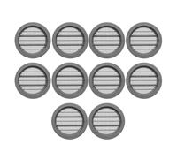 SOTECH 10 pièces Grilles d'aération Ø 49 mm/Ø d'encastrement : 39 mm/Profondeur d'encastrement : 7 mm Rosaces d'aération fendues à encastrer