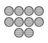 SOTECH 10 pièces Grilles d'aération Ø 65 mm/Ø d'encastrement : 55 mm/Profondeur d'encastrement : 7 mm Rosaces d'aération fendues à encastrer