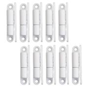 SOTECH 10 pièces paumelles de porte paumelle à visser 15 x 83 mm charnière paumelle de rénovation pour portes intérieures à visser (acier blanc)