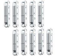 SOTECH 10 pièces paumelles de porte paumelle à visser 15 x 83 mm charnière paumelle de rénovation pour portes intérieures à visser (acier galvanisé)