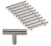 SOTECH 10 x Poignée de meuble G17 tube en acier inoxydable Ø 12 mm/BA 128 mm Poignées en forme de barre Poignées en forme de barre