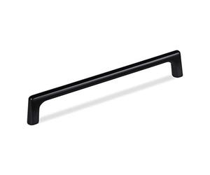 SOTECH 10 x Poignées de meuble Blackline III BA 160 mm noir mat, Poignées d'armoire longueur 170 mm x largeur 11 mm x hauteur 30 mm