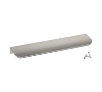 SOTECH 10 x Poignées de meuble Blankett Tommy aspect inox brossé | Poignées de porte 200 mm à monter à l'intérieur de la façade, vis de fixation incluses