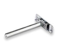 SOTECH 10 x Taquets d'étagère Smart 112 x 76 x 19 mm, montage invisible, réglable, acier, console murale